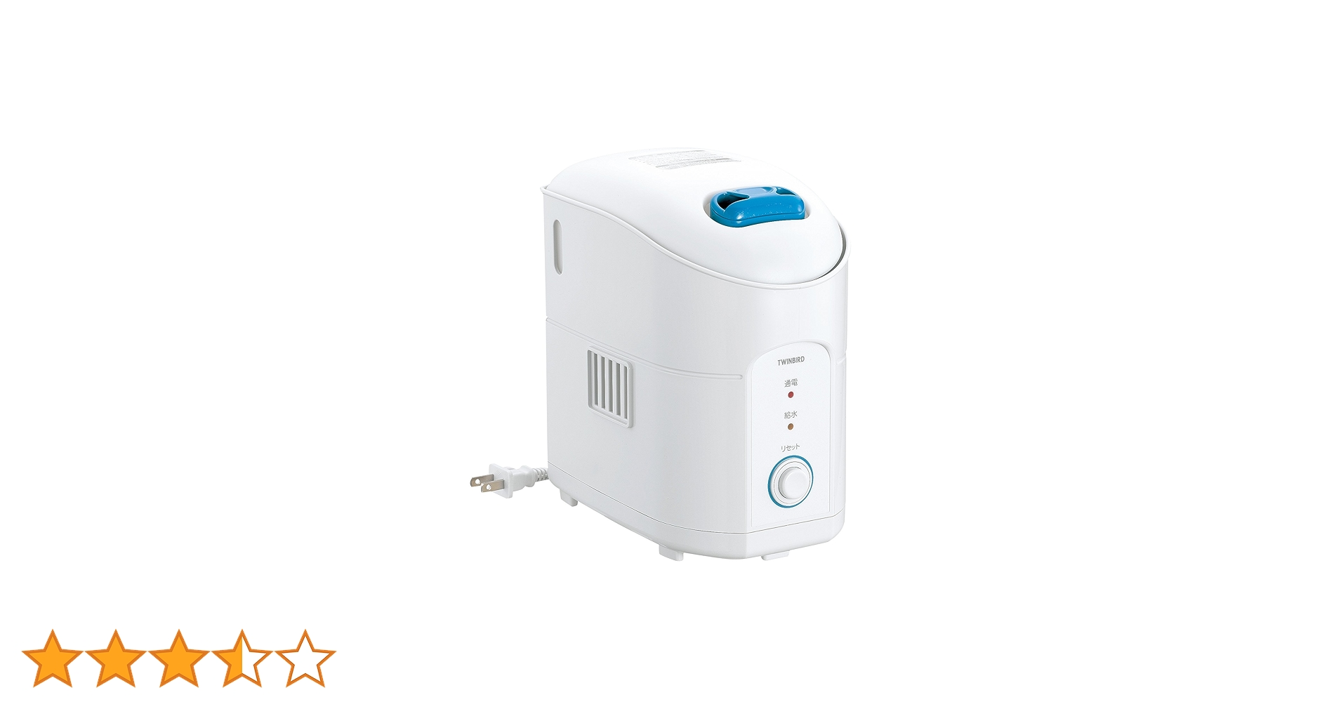 Amazon | ツインバード 加湿器 卓上 加熱式 タンク容量1.2L コンパクト